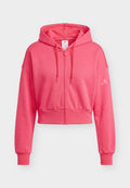adidas Sportswear ESSENTIALS CONTEMPORARY  FULL ZIP HOODED JACKET - Zip-up sweatshirt - power pink