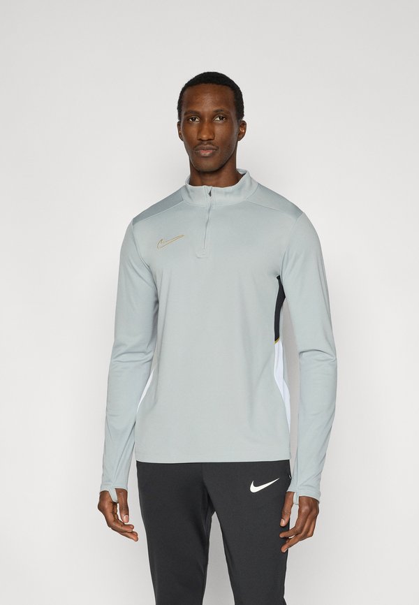 Nike Performance Long sleeved top - light smoke grey/black/white/metallic gold-coloured