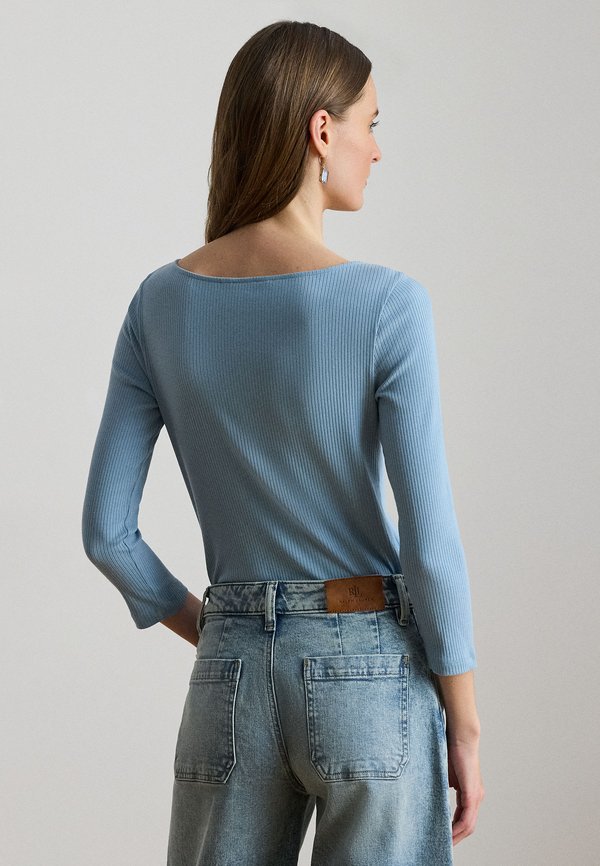 Lauren Ralph Lauren RIB-KNIT COTTON-BLEND BOATNECK TEE