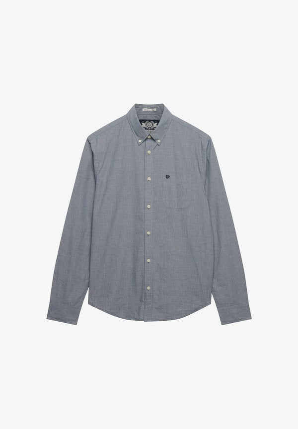 Superdry & Co SUPERDRY PREPPY POPLIN LONG SLEEVE SHIRT.. - Shirt - navy micro houndstooth