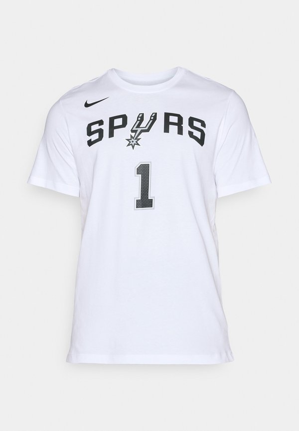 Nike Performance NBA SAN ANTONIO SPURS WEMBANYAMA TEE - Club wear - white/wembanyama