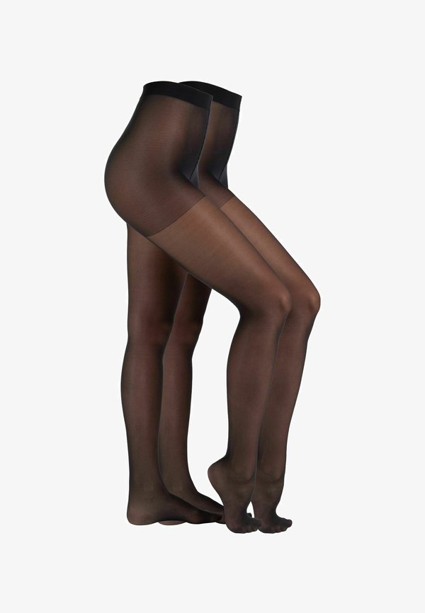 s.Oliver 2ER PACK - Tights - black