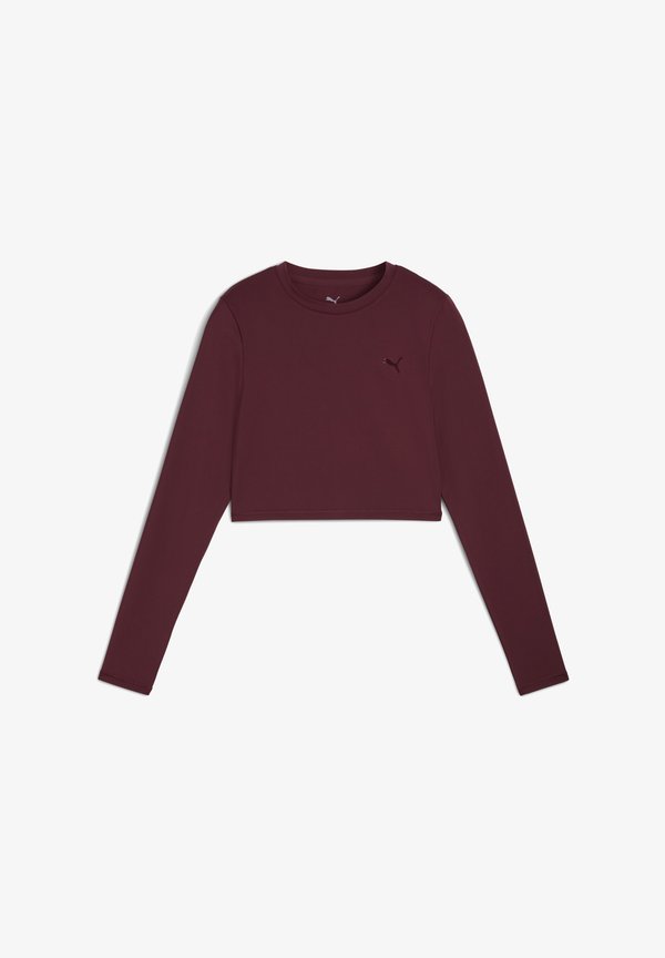 Puma CROPPED - Long sleeved top - ruby shimmer