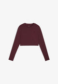 Puma CROPPED - Long sleeved top - ruby shimmer