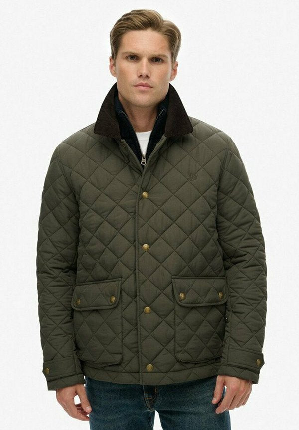 Superdry & Co QUILTED ESTATE COACH - Light jacket - army khaki