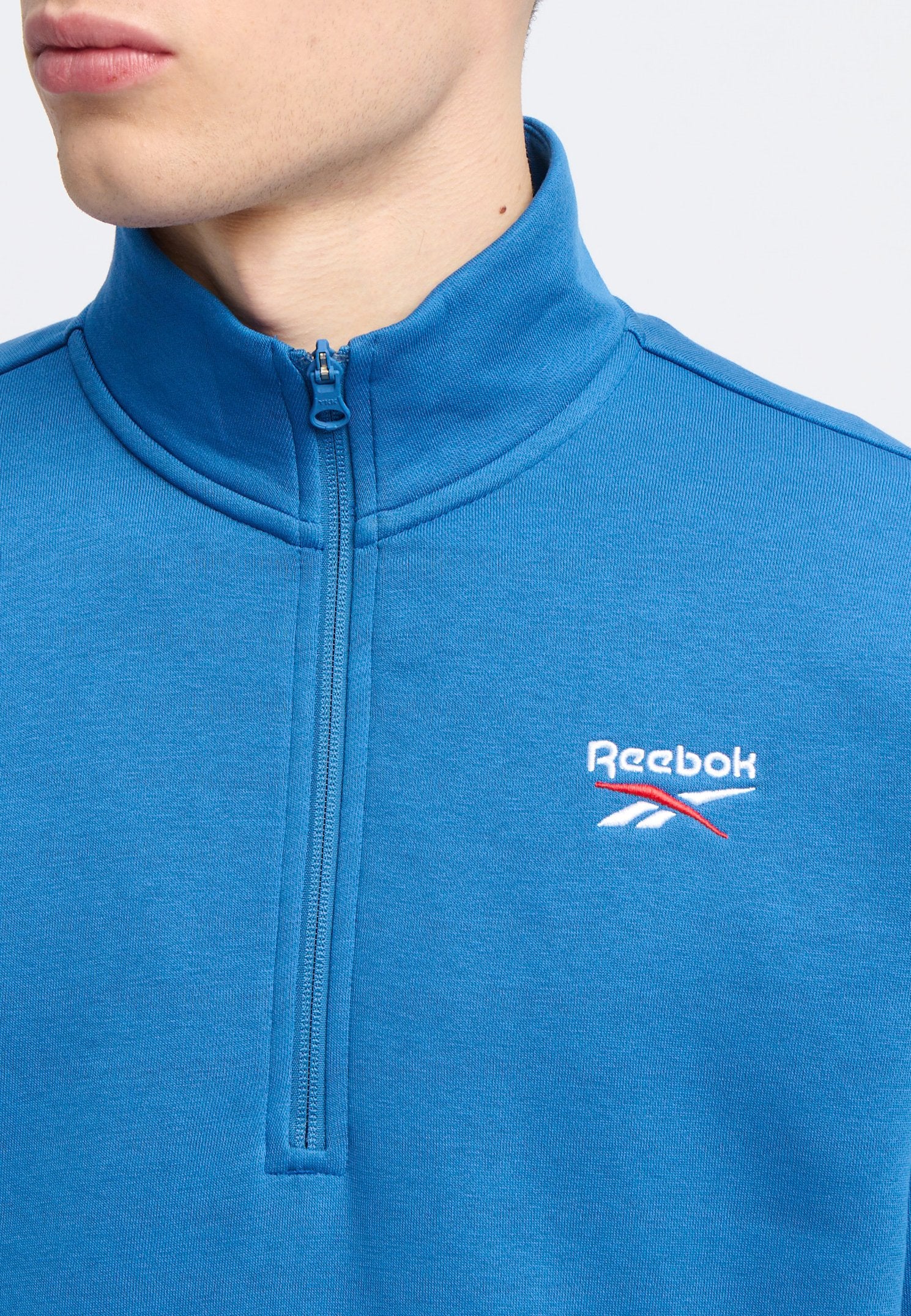 Reebok LONG SLEEVE IDENTITY SMALL LOGO  QUARTER-ZIP