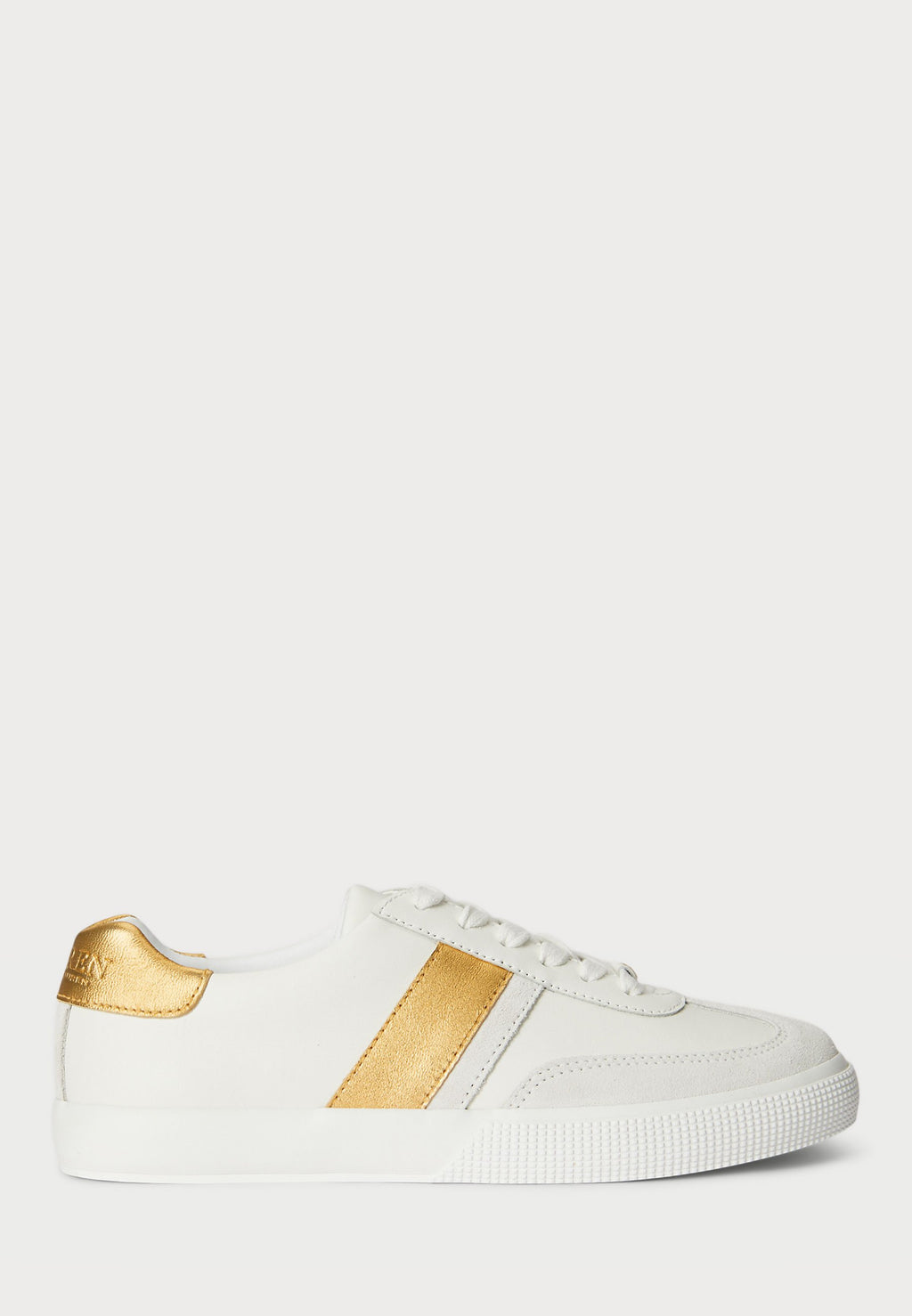 Lauren Ralph Lauren TWO-TONE BRAYLEE LEATHER & SUEDE SNEAKER