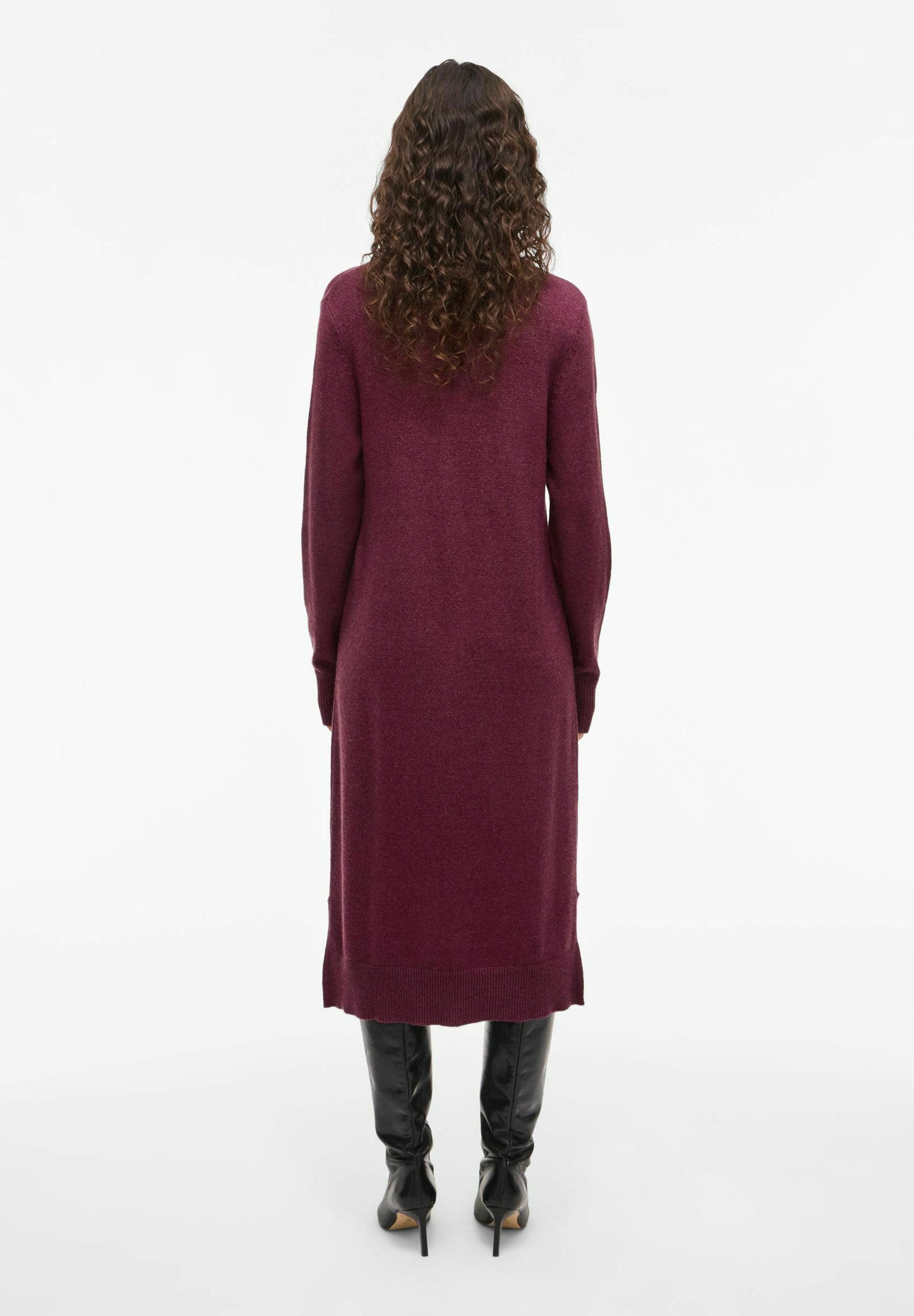 VILA VIRIL CREW NECK MIDI DRESS
