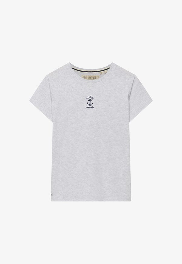 Superdry & Co SUPERDRY HERITAGE NAUTICAL MOTIF T-SHIRT.. - Print T-shirt - glacier grey marl