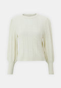 ONLY ONLKATIA STRUC PUFF ONECK - Jumper - whitecap gray
