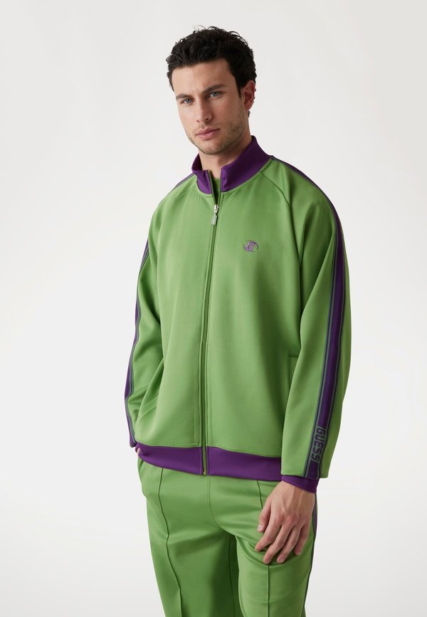 Guess LOGOSTREIFEN - Bomber Jacket - mehrfarbig grün