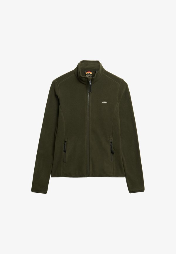 Superdry & Co POLAR FULL ZIP - Fleece jacket - army khaki green
