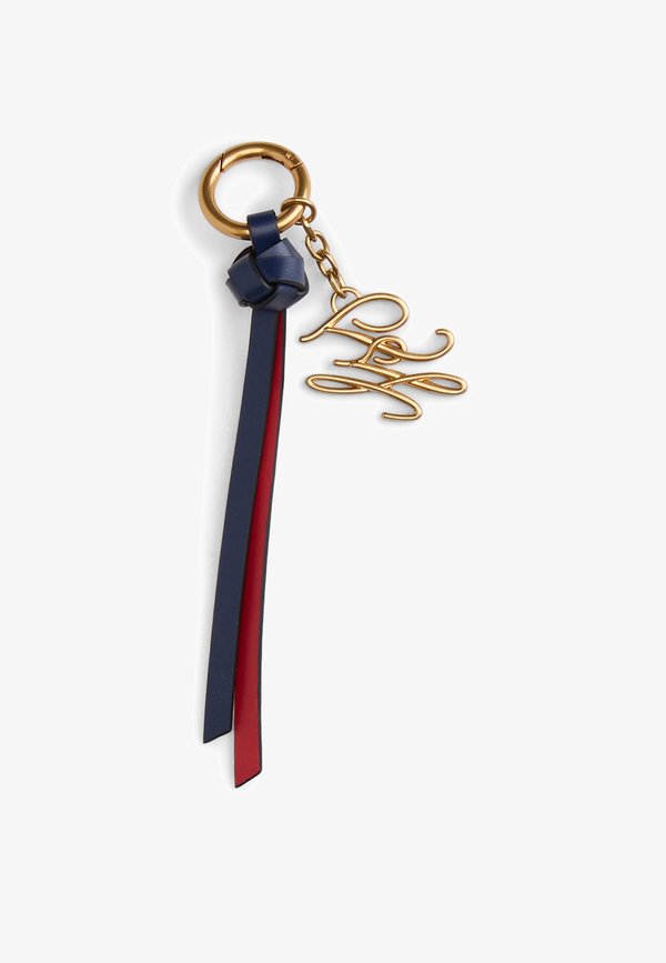 Tommy Hilfiger LOGO PLAQUE LEATHER CHARM - Keyring - primary red