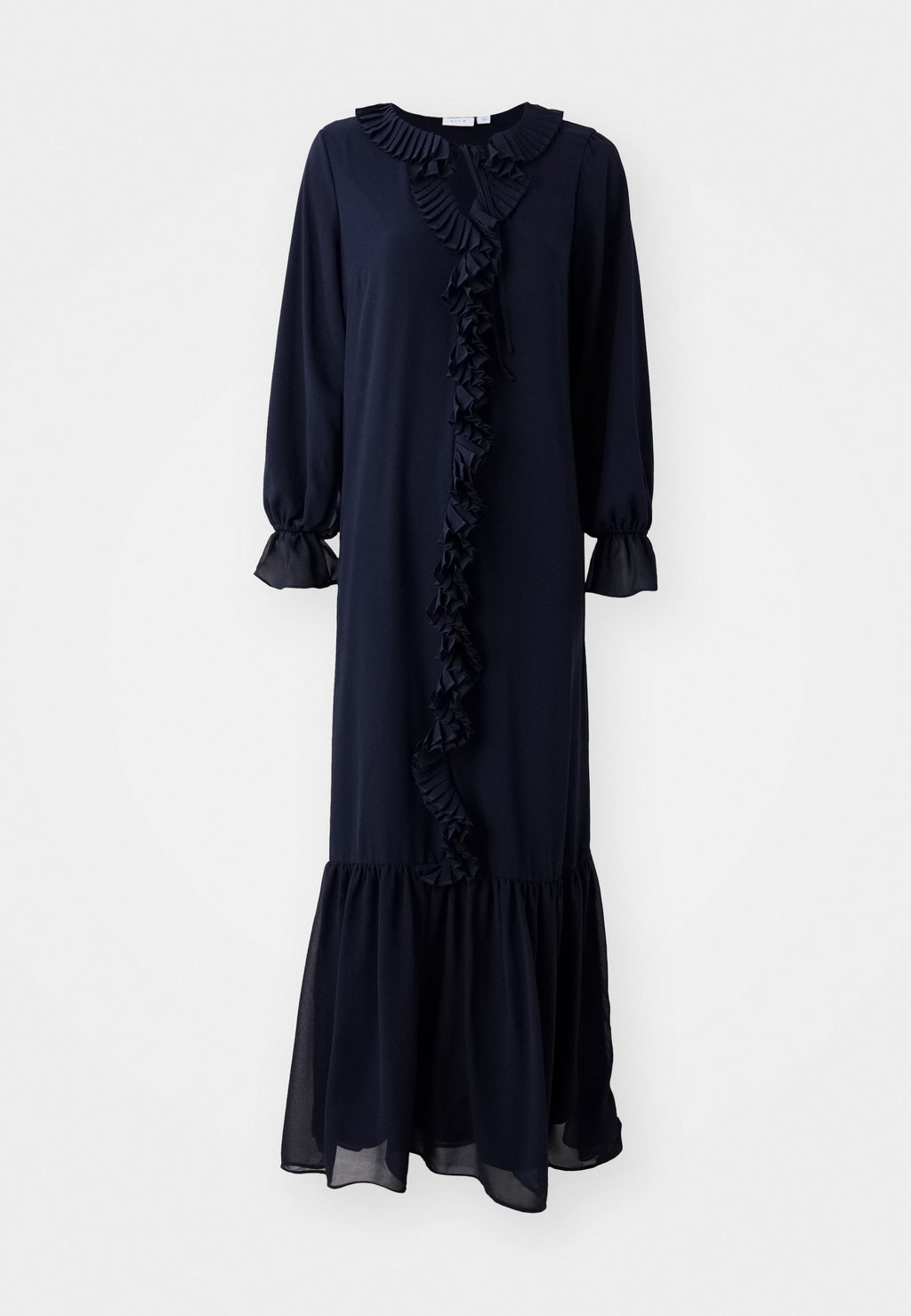 VILA VIMODESTY V NECK FRILL DRESS