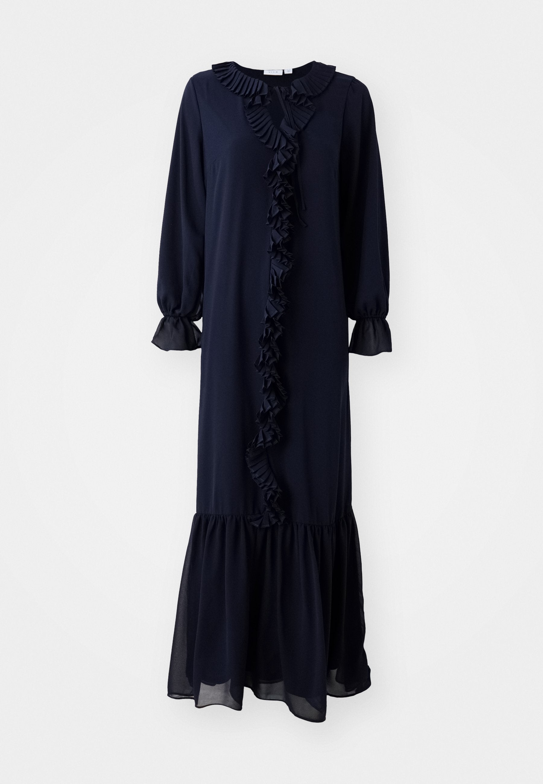 VILA VIMODESTY V NECK FRILL DRESS