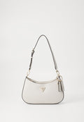 Guess NOELLE TOP ZIP SHOULDER BAG - Handbag - bone