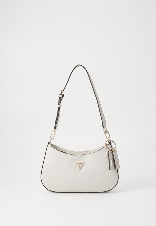 Guess NOELLE TOP ZIP SHOULDER BAG - Handbag - bone