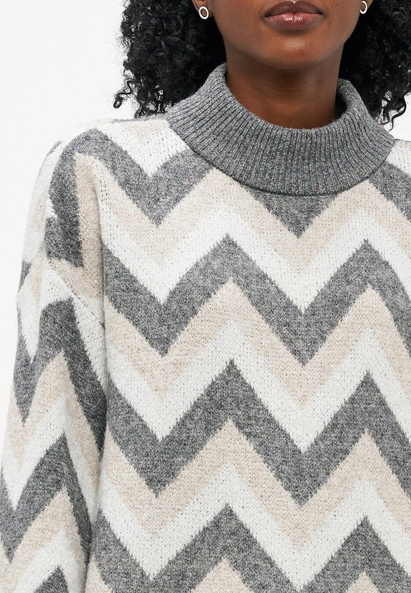 ONLY Petite ONLTRINE ZIGZAG PULLOVER