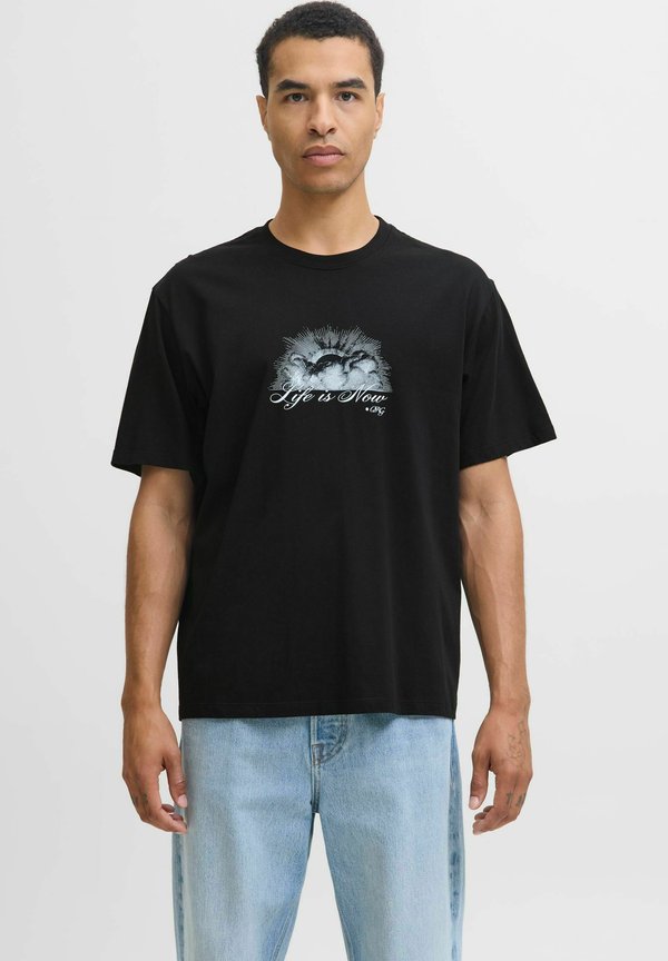 Jack & Jones T- - Print T-shirt - black
