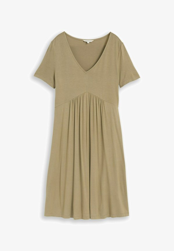 TOM TAILOR Jersey dress - silver olive