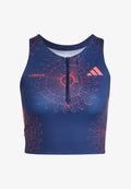 adidas Performance LABRUM CROP W - Top - dark blue/lucid red