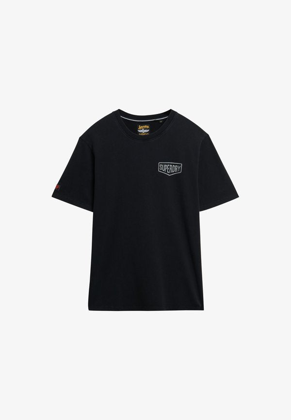 Superdry & Co WORK TAB - Print T-shirt - black