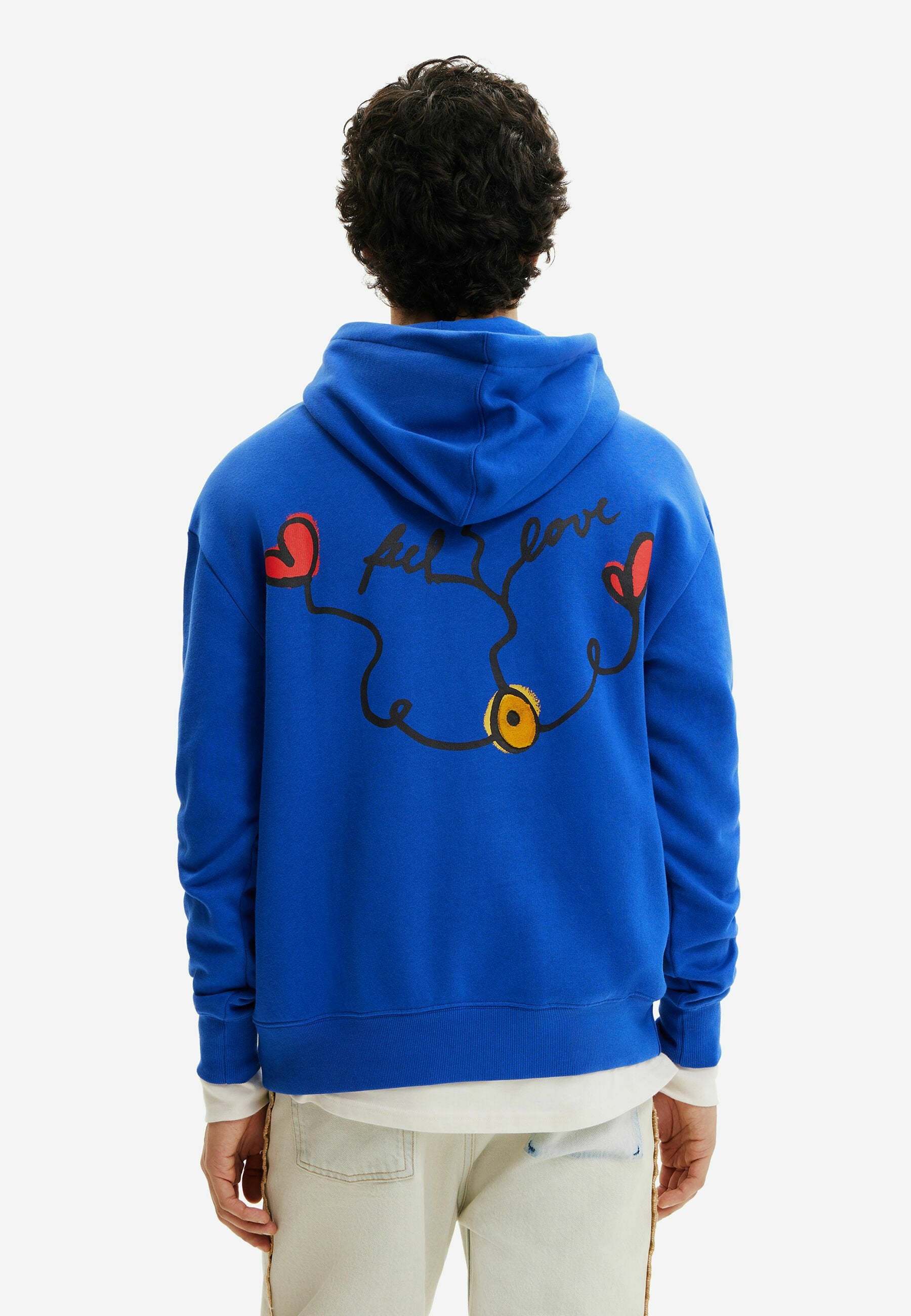 Desigual EMBROIDERED MESSAGE HOODIE