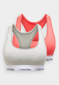 Calvin Klein Underwear ICON 2 PACK - Bustier - punch pink/grey heather