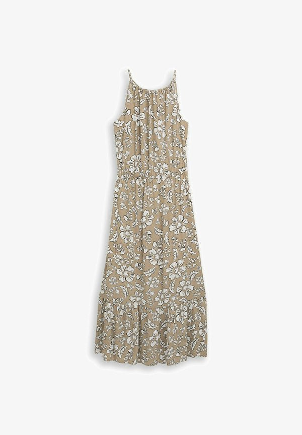 TOM TAILOR Maxi dress - olive big flower design