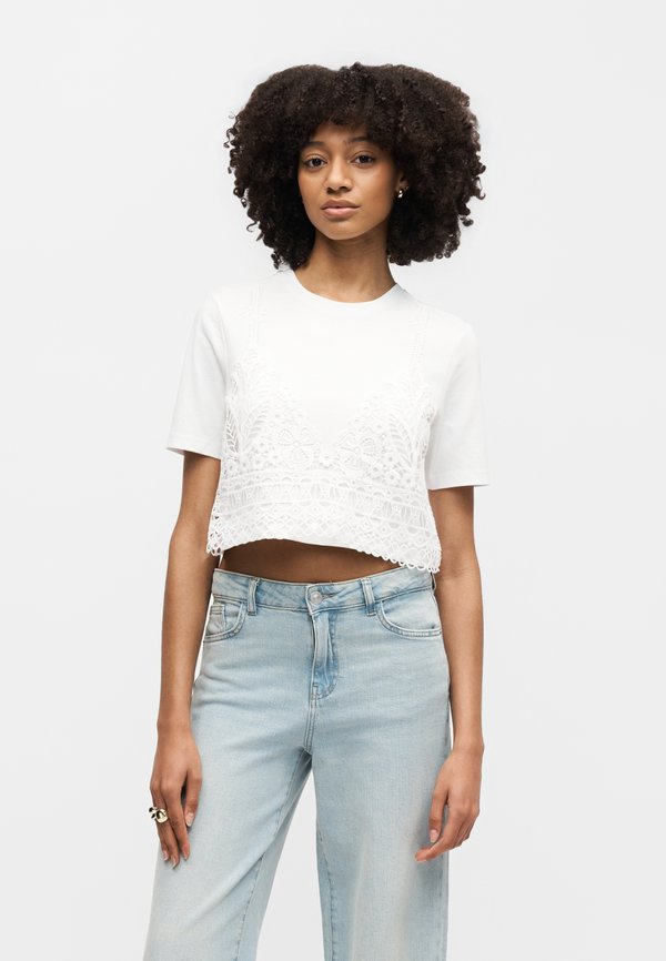 ONLY ONLBETSY - Print T-shirt - bright white