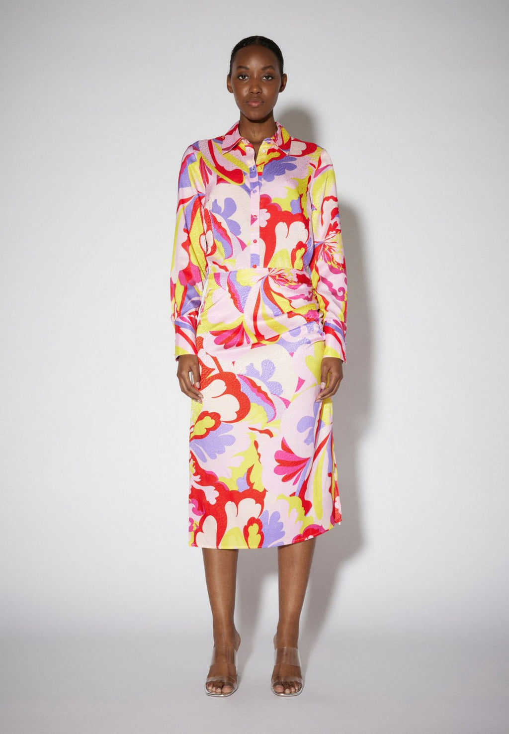 SOMETHINGNEW AMELIA CALF SKIRT
