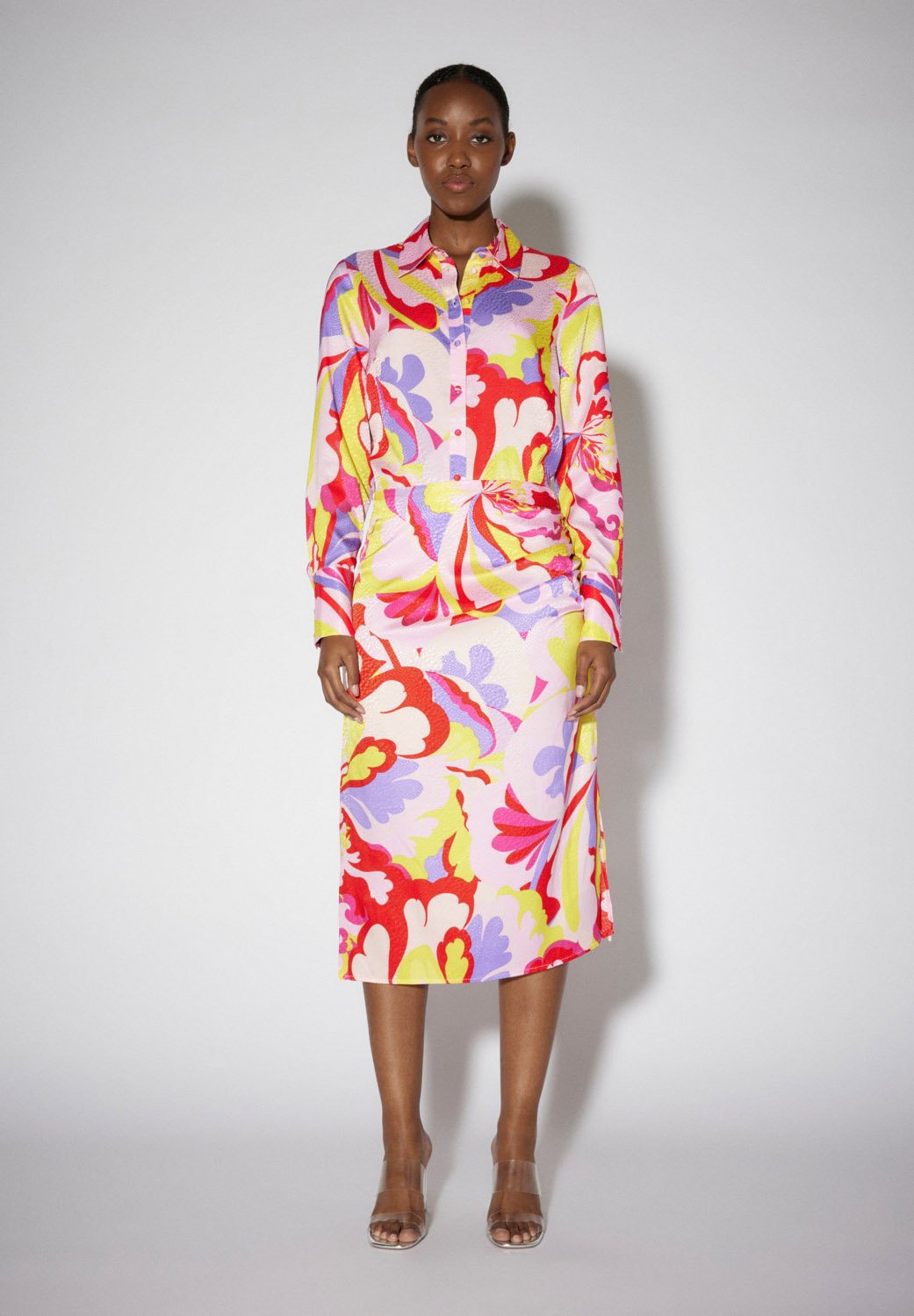 SOMETHINGNEW AMELIA CALF SKIRT