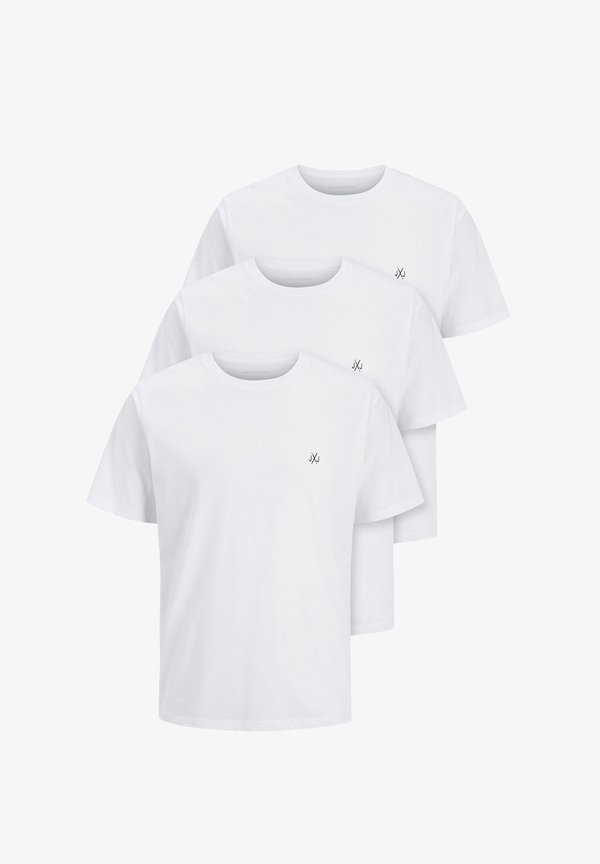 Jack & Jones 3ER PACK  - Basic T-shirt - white