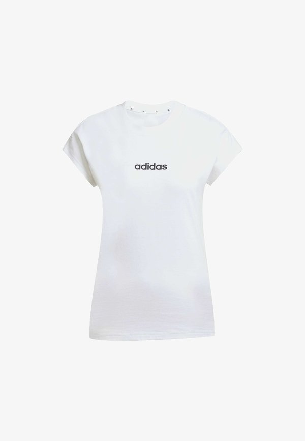 adidas Sportswear ESSENTIALS LINEAR - Basic T-shirt - white   black