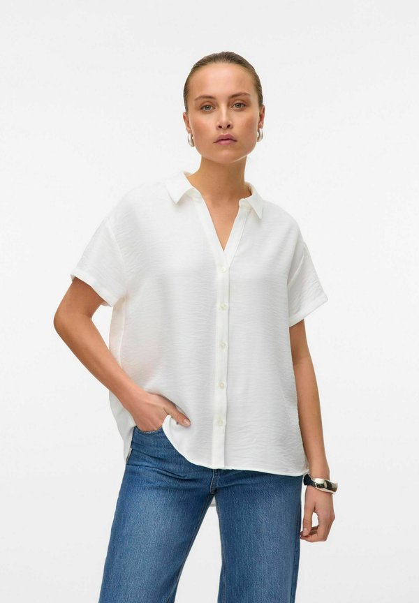 Vero Moda VMMELANEY - Button-down blouse - snow white