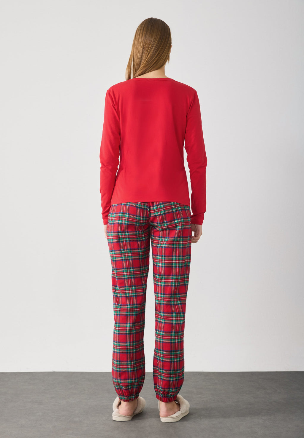 Anna Field SET - JERSEY AND BRUSHED COTTON CHECK