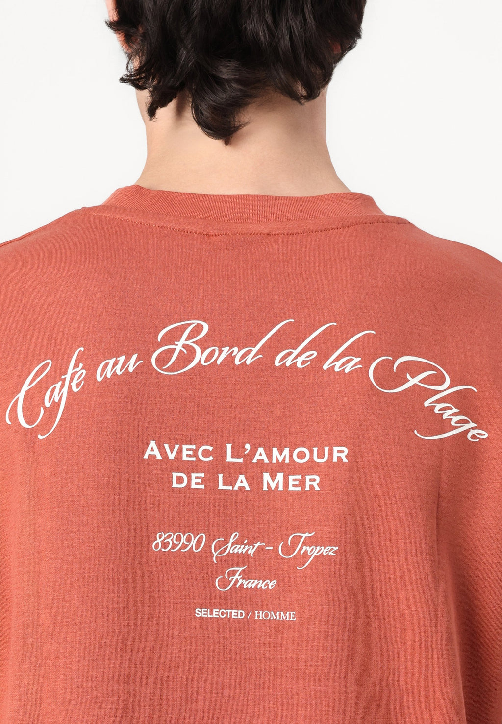 Selected SLHLOOSEOSCAR GRAPHIC O NECK TEE