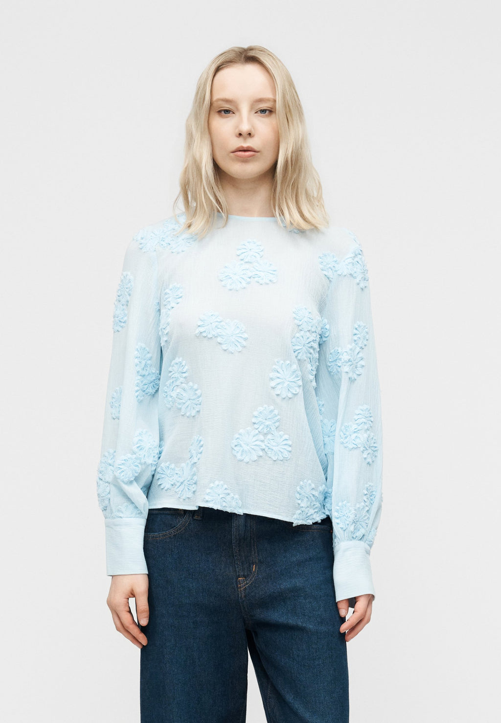 VILA VIELIRA O NECK FLOWER TOP