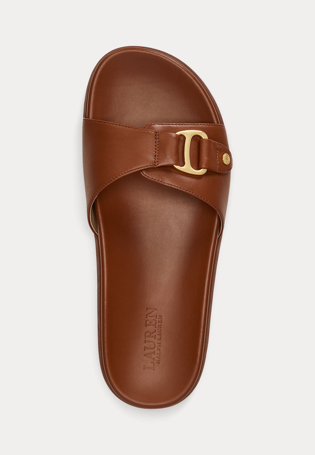 Lauren Ralph Lauren TASHA LEATHER SLIDE SANDAL