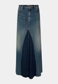 Replay PATCHWORK WASHED DENIM SKIRT