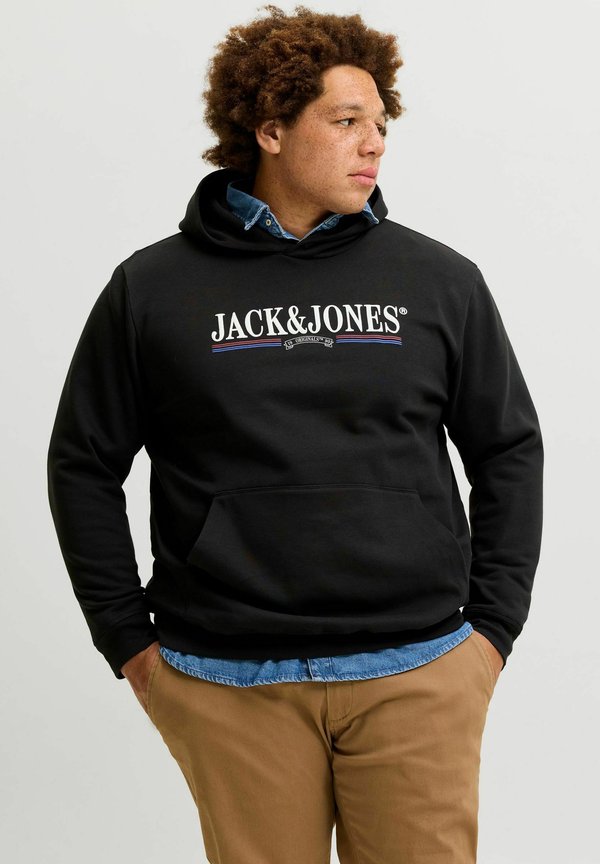 Jack & Jones JORFREDERIKSBERG GRAPHIC BOX SWEAT H PLS - Hoodie - black