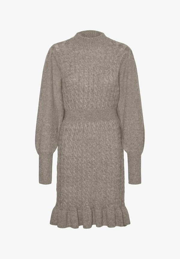 Vero Moda Knitted AWVERA Short - Jumper dress - moon rock