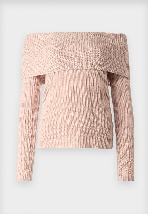 ONLY ONLMELTON LIFE OFF SHOULDER - Jumper - rose smoke