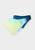 Under Armour UNDERWEAR THONG PURE STRETCH NO SHOW THONG SOLID 3 PACK - Thong - blue haze/fade green/wham blue