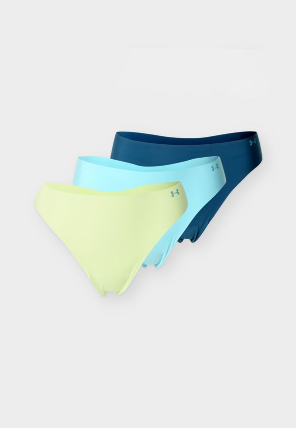 Under Armour UNDERWEAR THONG PURE STRETCH NO SHOW THONG SOLID 3 PACK - Thong - blue haze/fade green/wham blue