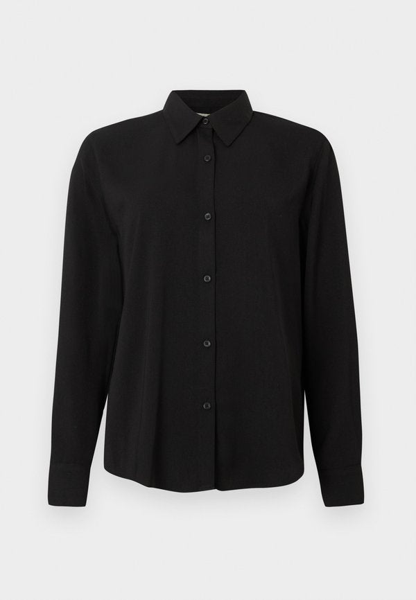 Calvin Klein CLASSIC - Button-down blouse - black