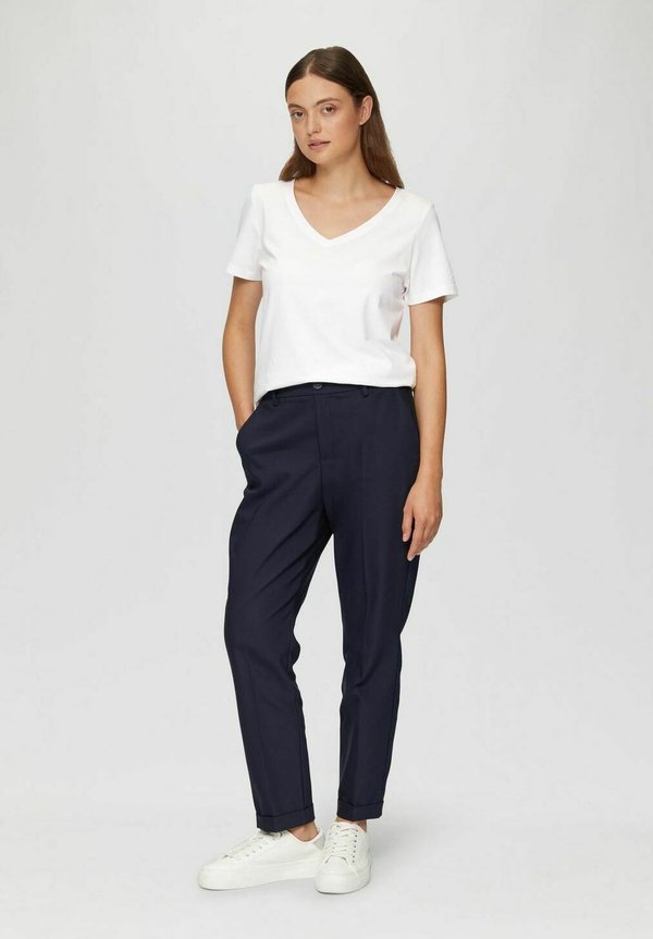 s.Oliver S.OLIVER DAMEN T-SHIRT V-AUSSCHNITT | 2ER PACK - Basic T-shirt - weiß