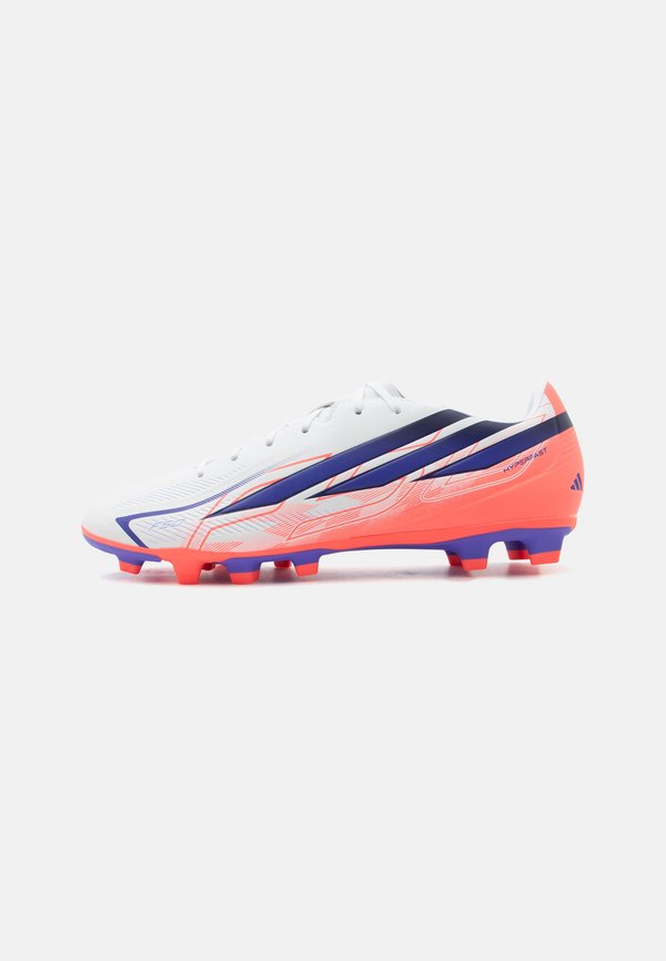 adidas Performance F50 HYPERFAST CLUB FG/MG - Football boots artificial grass - footwear white/solar purple/solar turbo