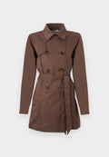 ONLY ONLVALERIE - Trenchcoat - chocolate martini
