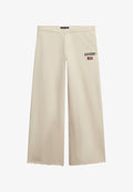 Superdry & Co ATHLETIC ESSENTIALS WIDE JOGGERS - Trousers - desert bone off white